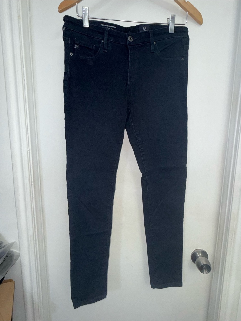 AG Adriano Goldschmied Legging Ankle Jeans 28R Super Skinny Dark Blue Stretch
